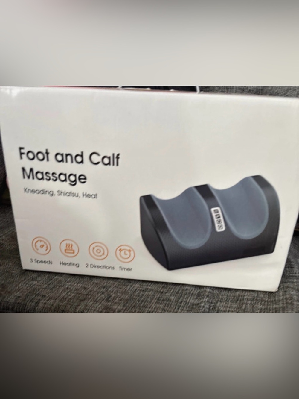 Amazon Foot and Calf Massage Machine in Black and Gray
